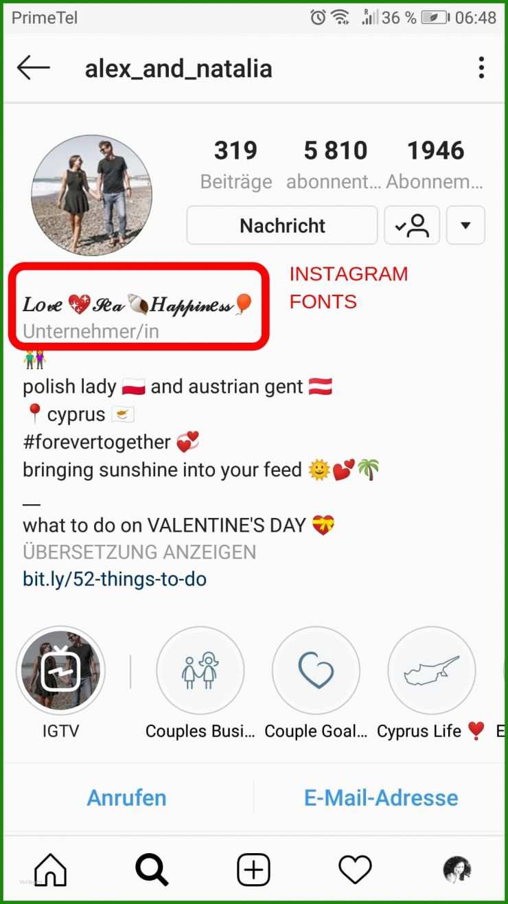 Instagram Steckbrief Vorlagen