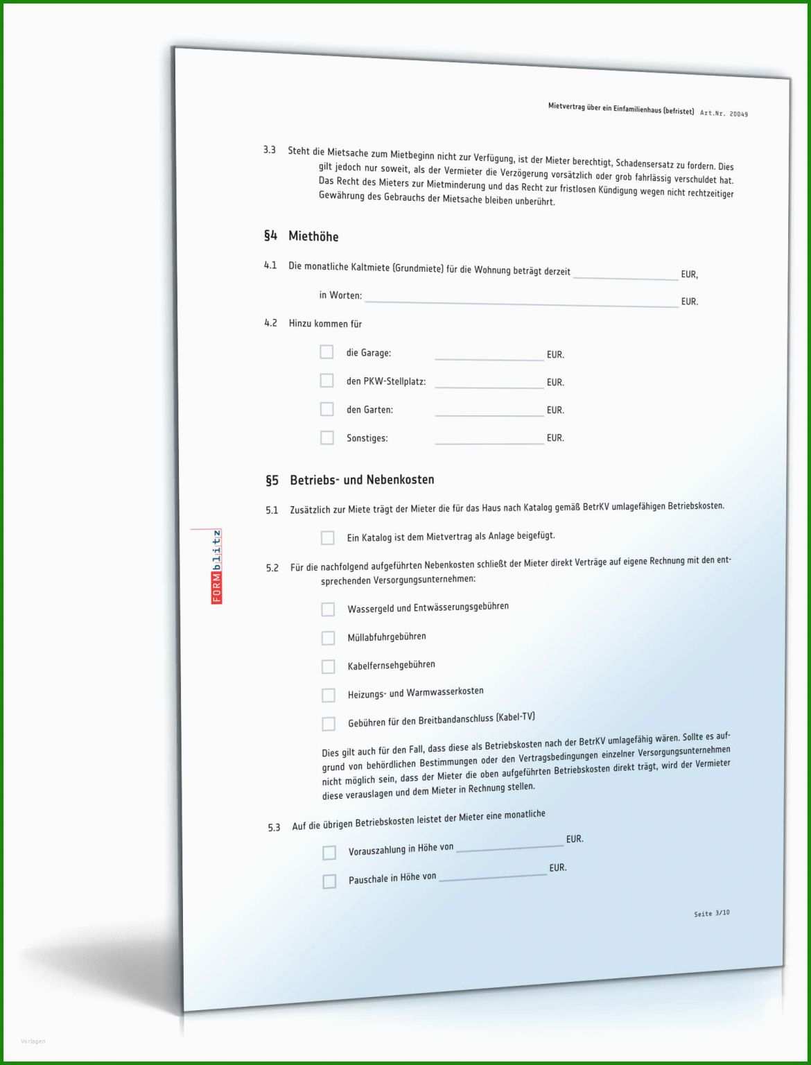 Kündigung Befristeter Mietvertrag Muster - Kostenlose Vorlagen Zum ...