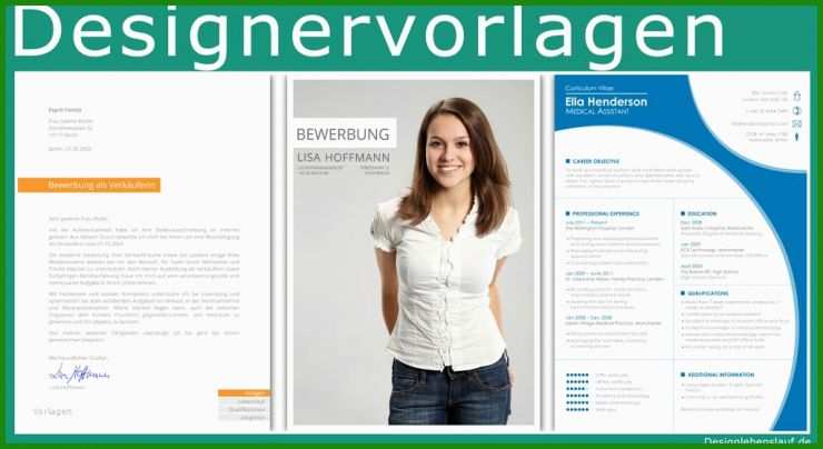 Kurzbewerbung Flyer Vorlage