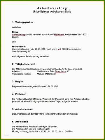 Letter Of Intent Arbeitsvertrag Muster - Kostenlose Vorlagen Zum Download!