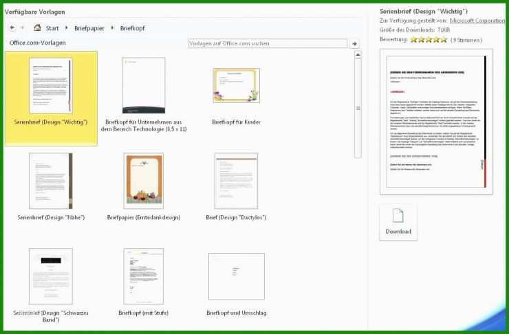 Libre Office Vorlage Brief