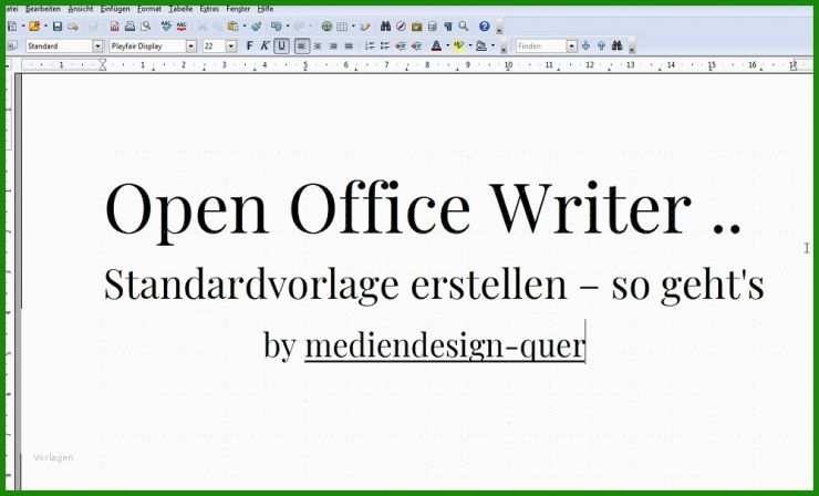 Libreoffice Vorlagen Brief