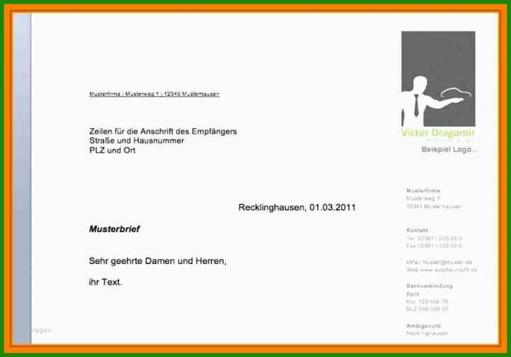 Literarischer Brief Muster