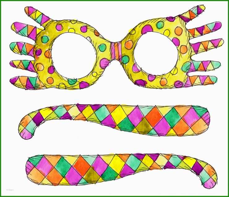 Luna Lovegood Brille Basteln Vorlage