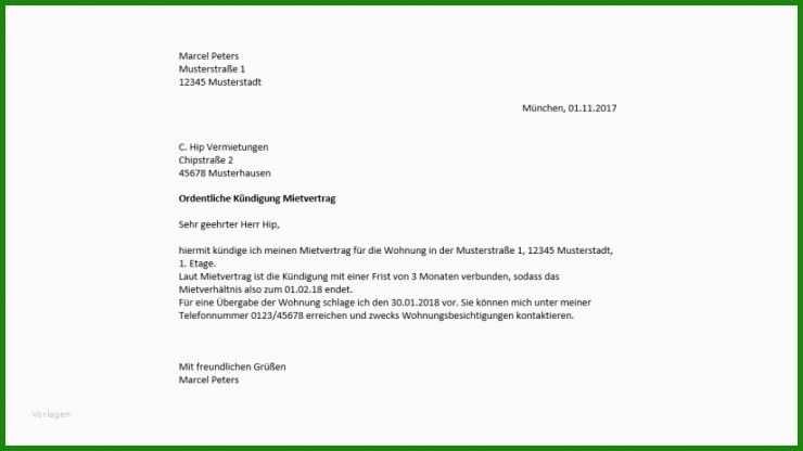 Mietvertrag Kündigen Keine Frist Im Vertrag