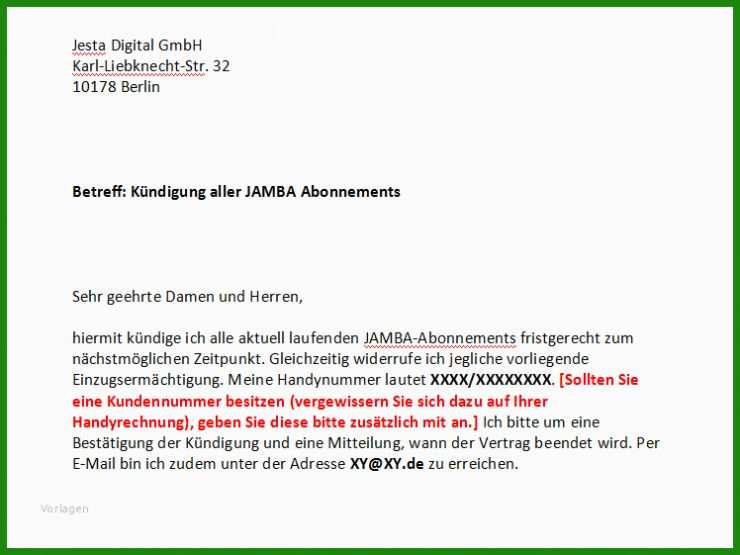 Mietvertrag Kündigen Per E-mail