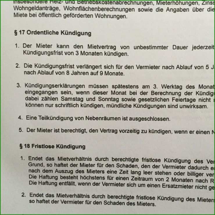 Mietvertrag Kündigen Trotz Kündigungsverzicht