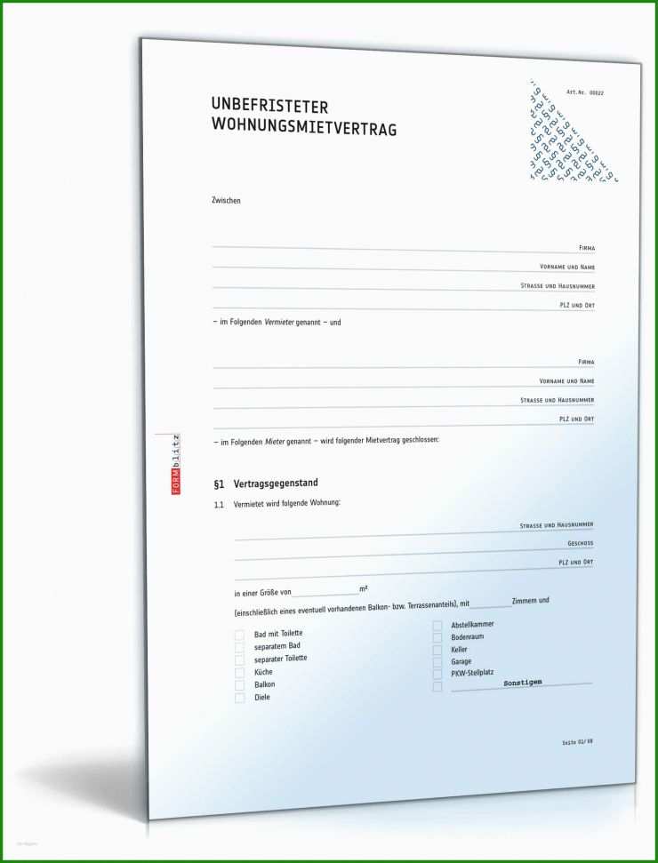 Mietvertrag Wohnung Muster Kostenlos Download