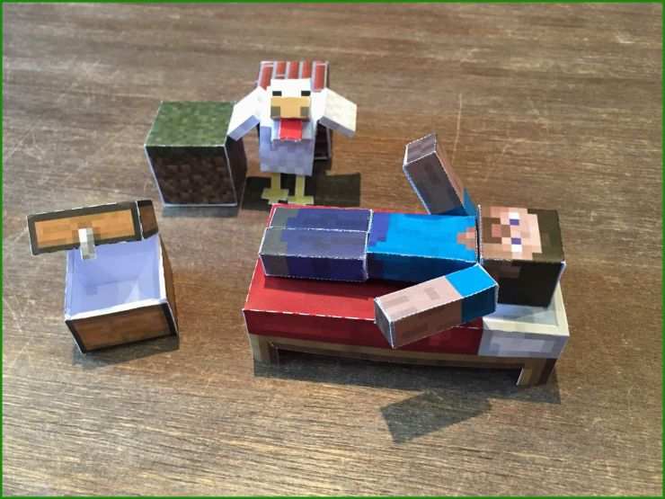 Minecraft Figuren Basteln Vorlagen