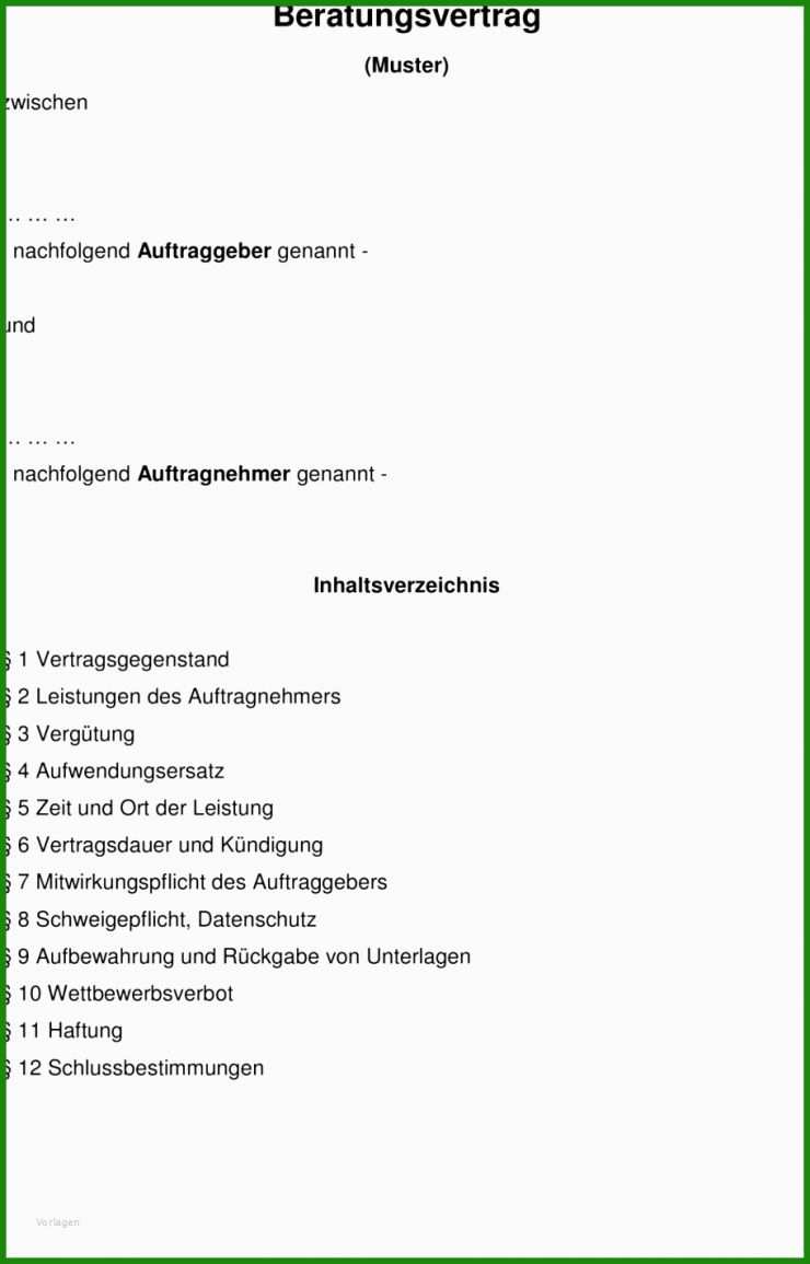 Muster Arbeitsvertrag 400