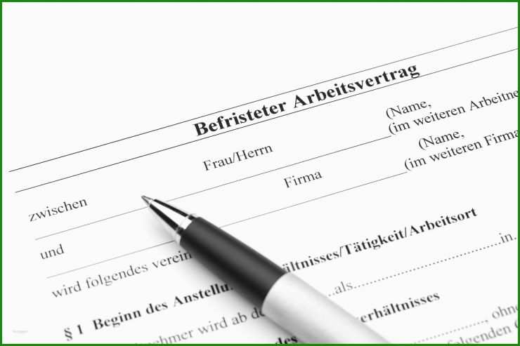 Muster Befristeter Arbeitsvertrag Ohne Sachgrund