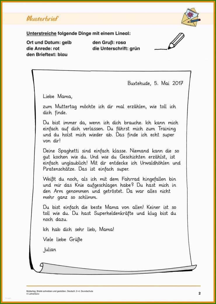 Muster Brief Deutsch