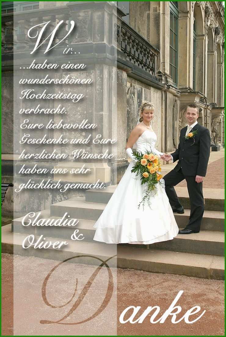 Muster Dankeskarten Hochzeit