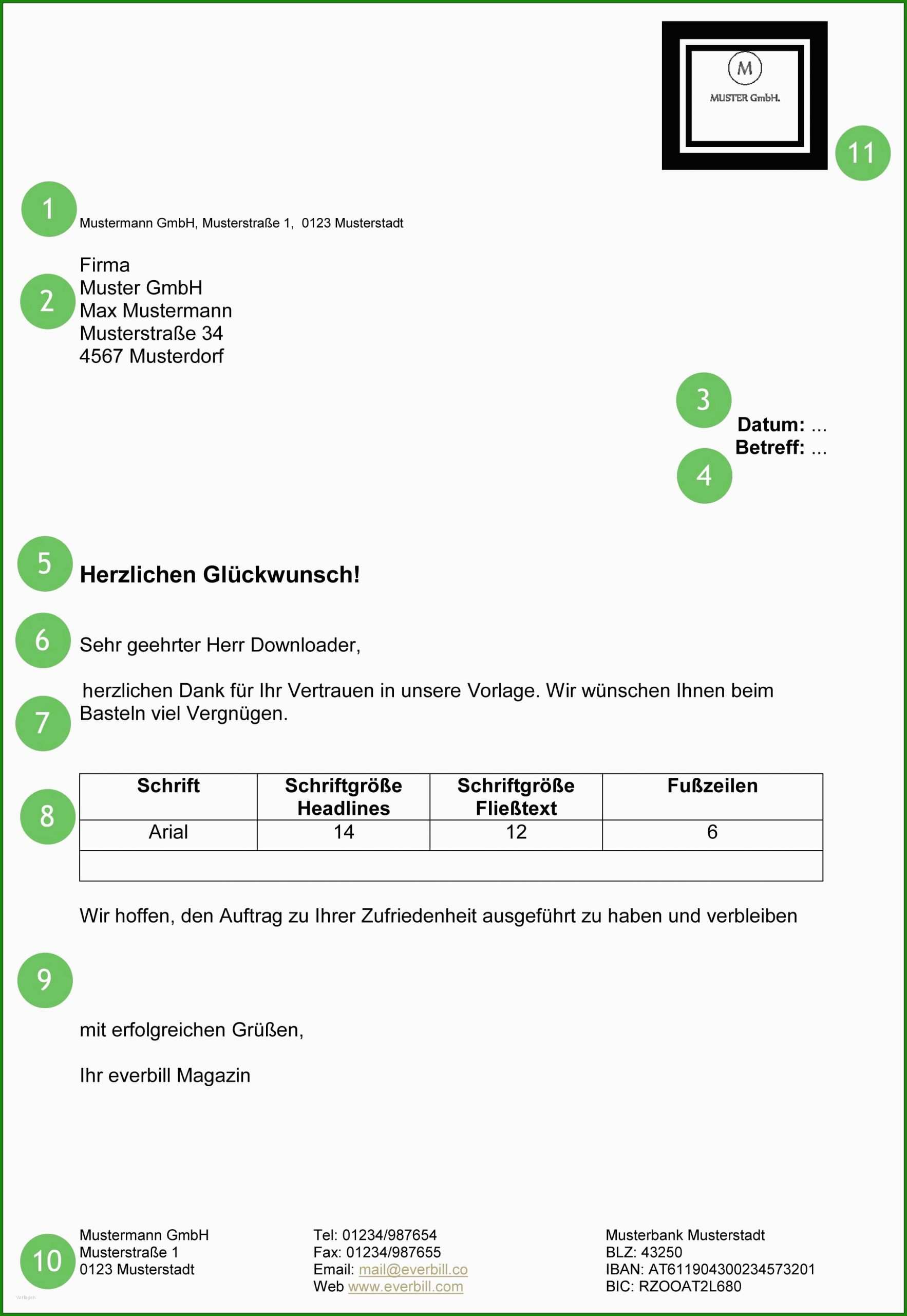 Muster Offizieller Brief Word Kostenlose Vorlagen Zum Download