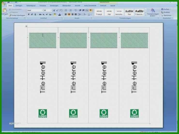 Ordnerrücken Etiketten Vorlage