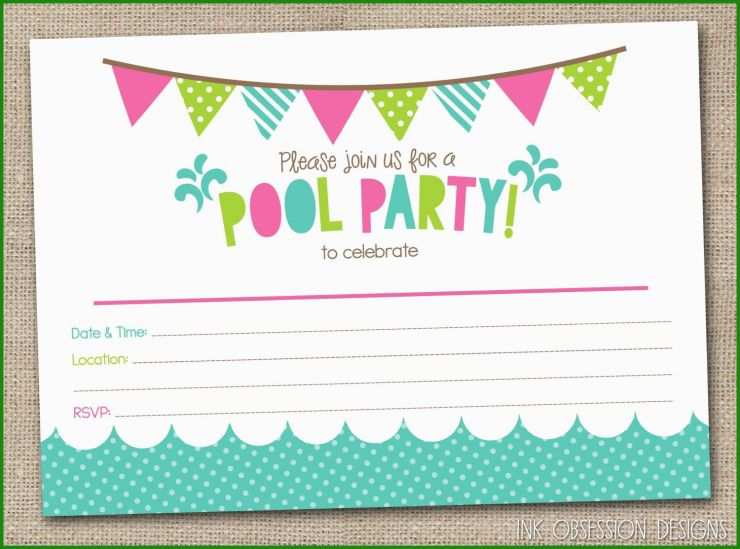 Party Einladung Vorlage Pdf