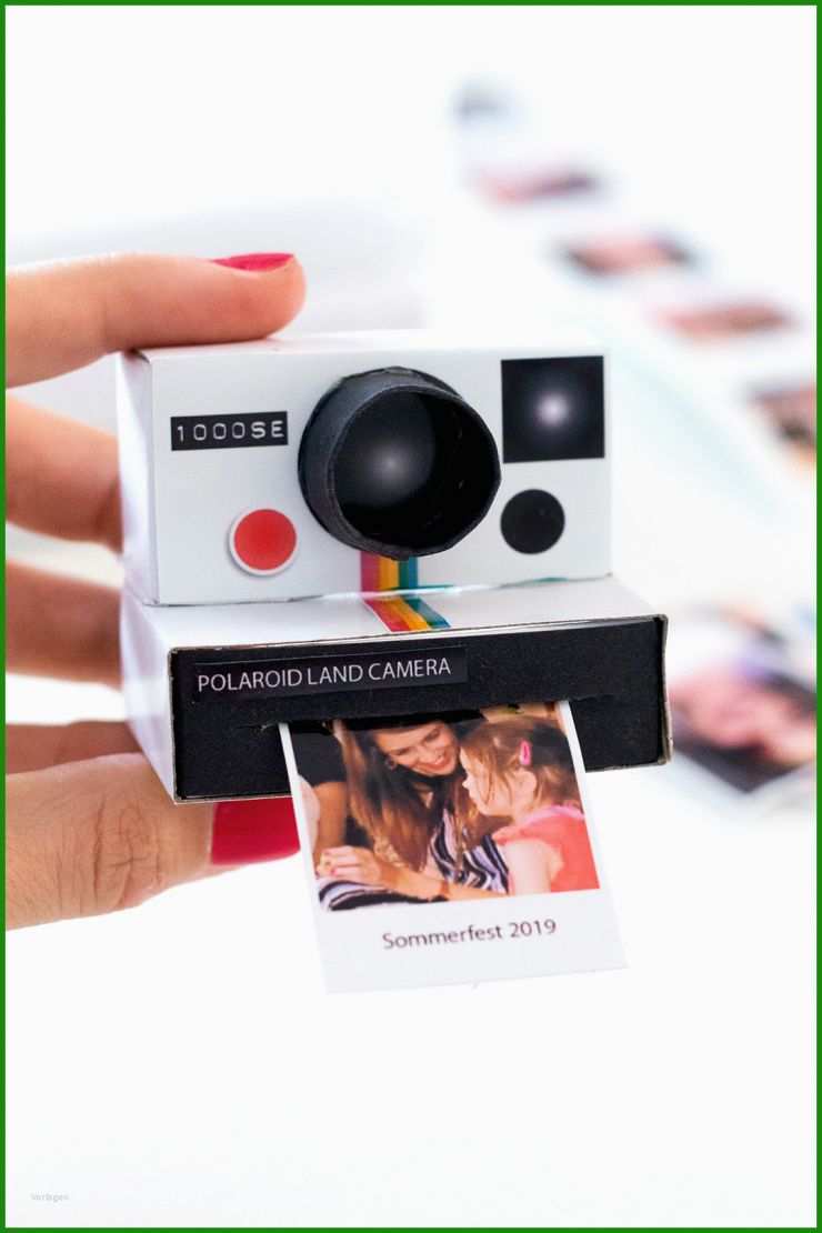 Polaroid Kamera Basteln Vorlage