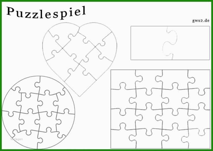 Puzzle Selber Basteln Vorlage