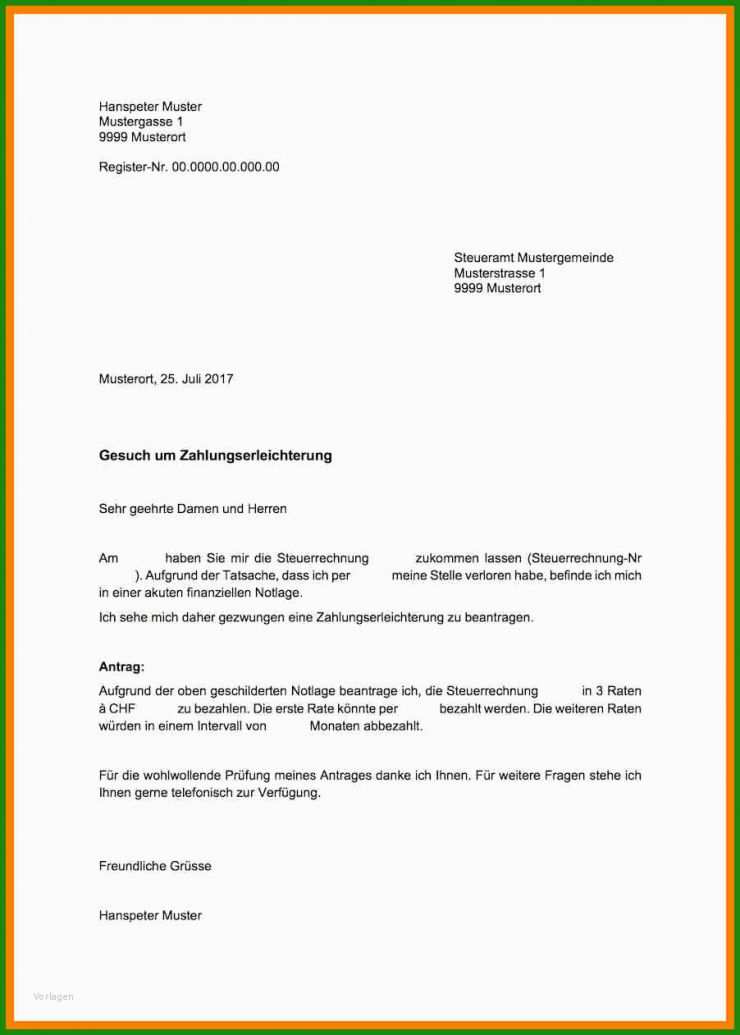 Ratenzahlung Muster Brief