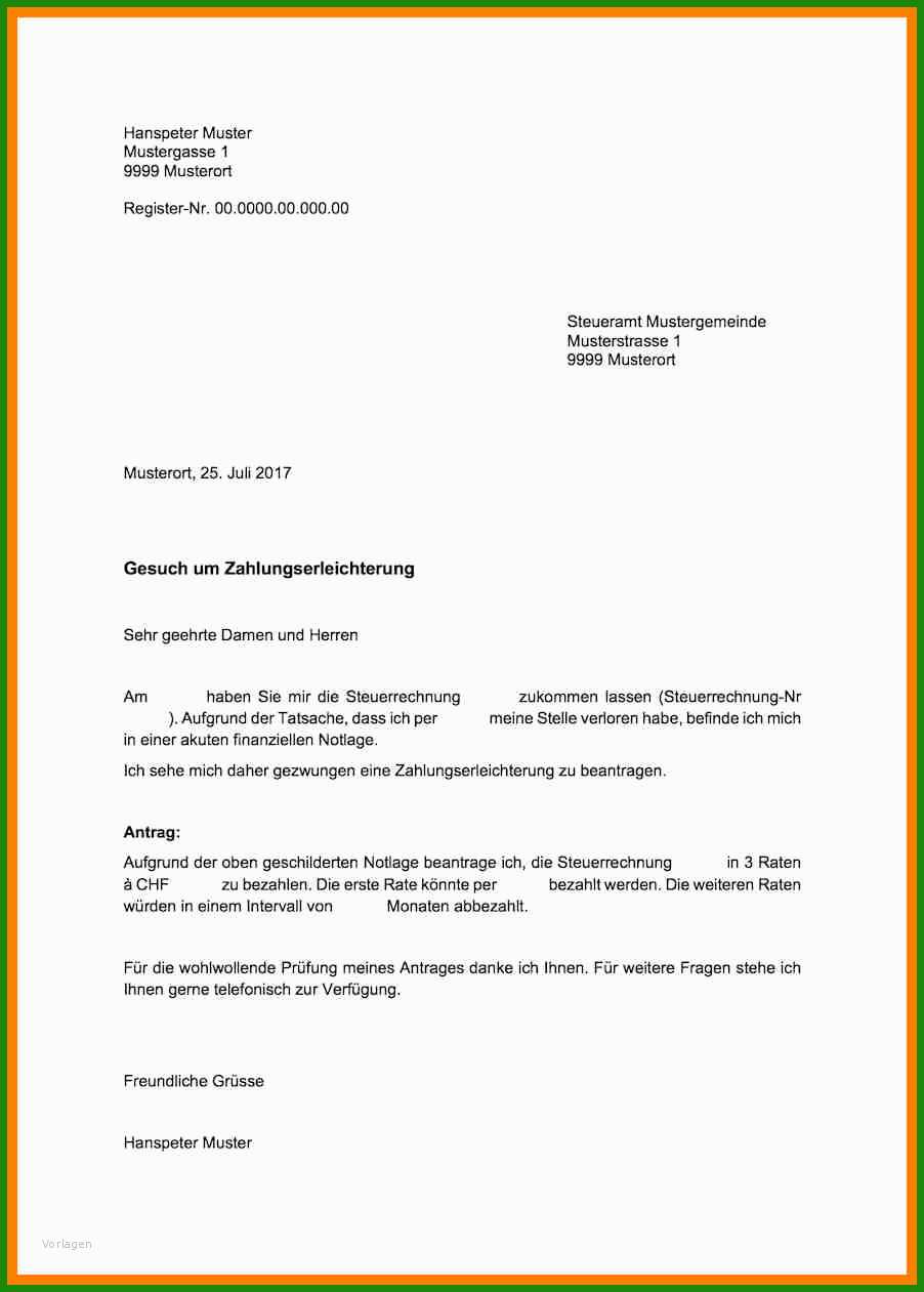 Ratenzahlung Muster Brief - Kostenlose Vorlagen zum Download