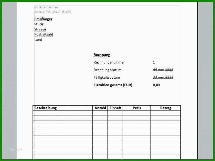 Rechnung Als Privatperson Ausstellen Muster