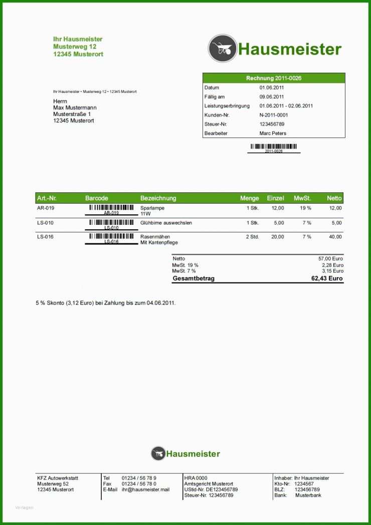 Rechnung Fahrtkosten Muster Kostenlose Vorlagen Zum Download!