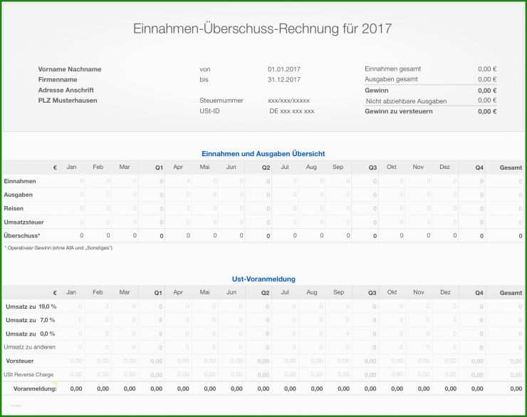 Rechnung Mit Ust Vorlage