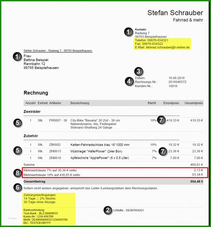 Richtige Rechnung Muster Kostenlose Vorlagen Zum Download!