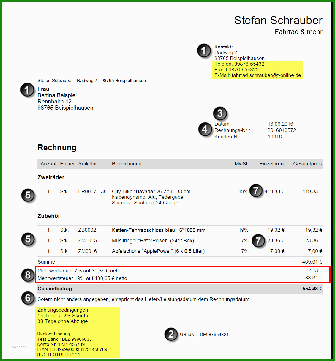 Richtige Rechnung Muster Kostenlose Vorlagen Zum Download!