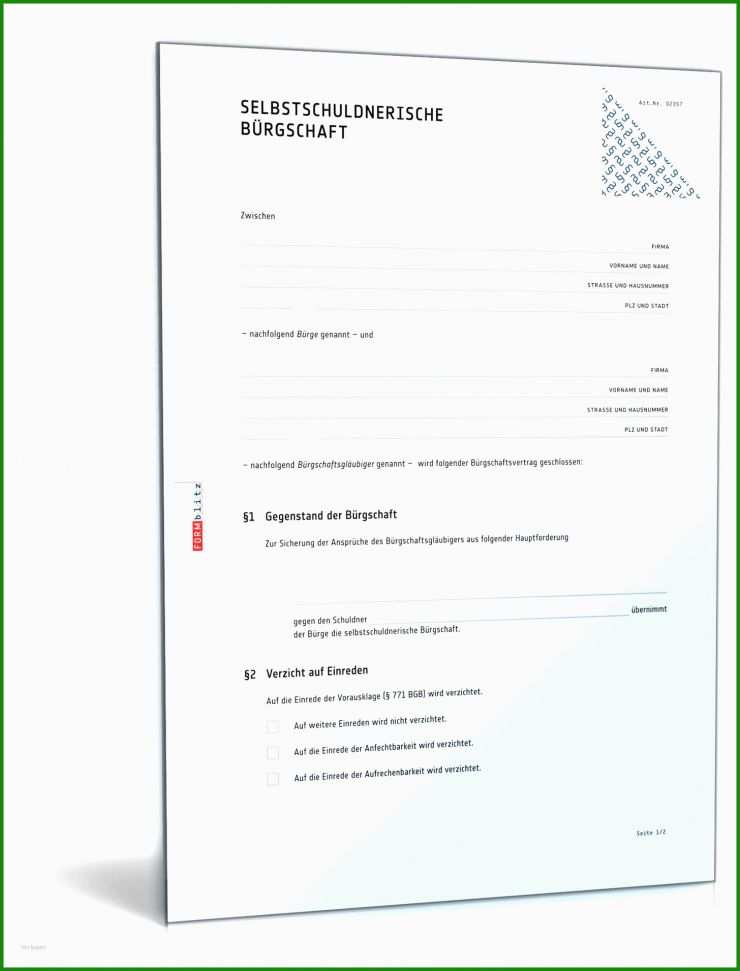 Selbstschuldnerische Bürgschaft Mietvertrag Kündigen