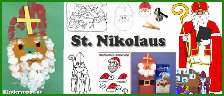 St. Nikolaus Basteln Vorlage