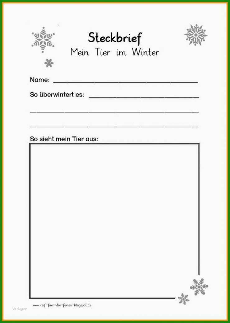 Steckbrief Kindergarten Vorlage Word - Kostenlose Vorlagen Zum Download!