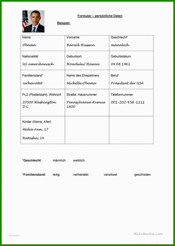 Steckbrief Kinderpflegerin Muster