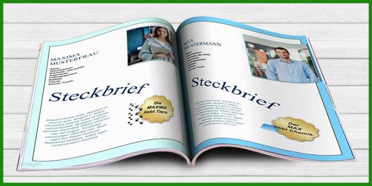 Steckbrief Muster Für Schüler - Kostenlose Vorlagen Zum Download!