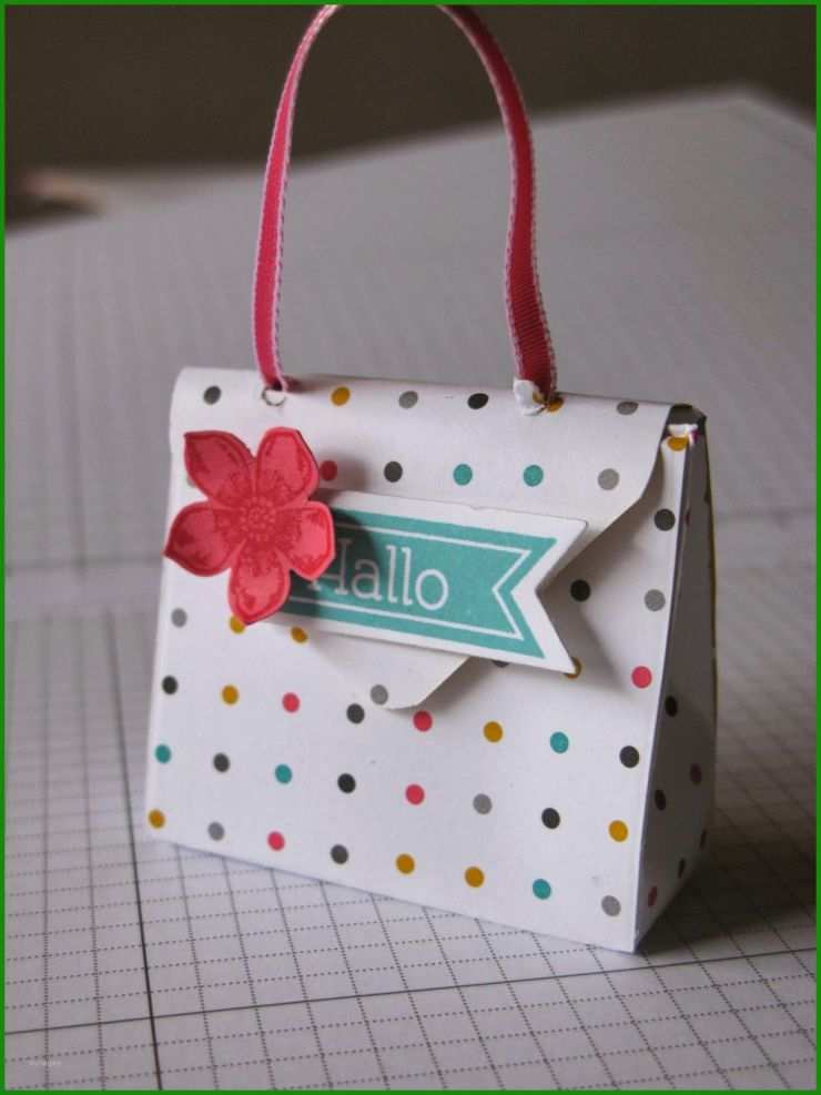 Tasche Aus Papier Basteln Vorlage