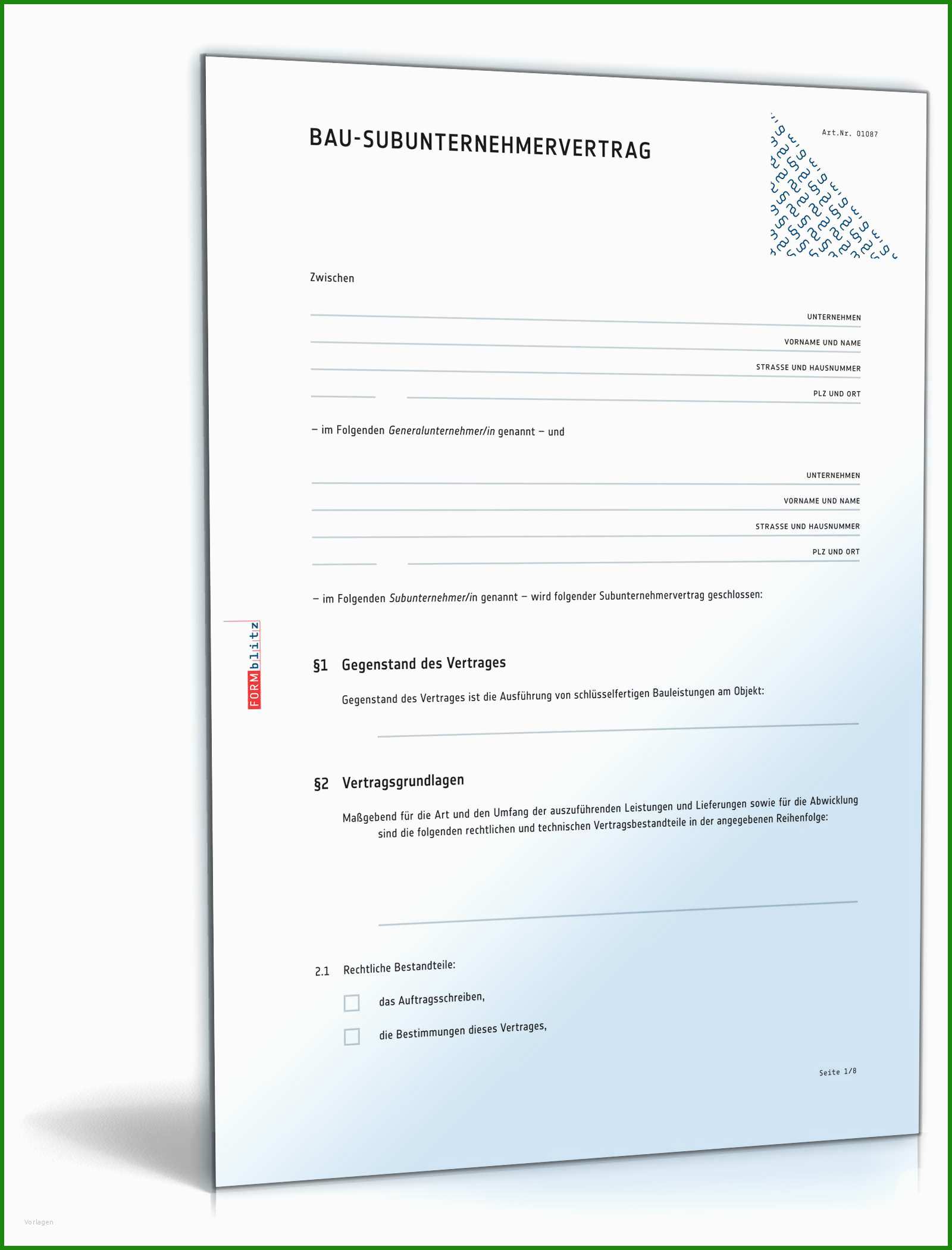 Unbefristeter Arbeitsvertrag Muster Kostenlos Download - Kostenlose ...