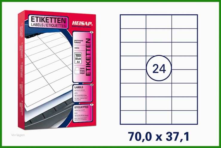 Universal Etiketten 70 X 37 Mm Vorlage