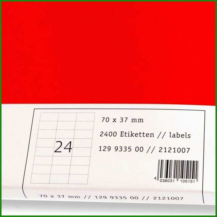 Universal Etiketten 70 X 37 Mm Vorlage Word