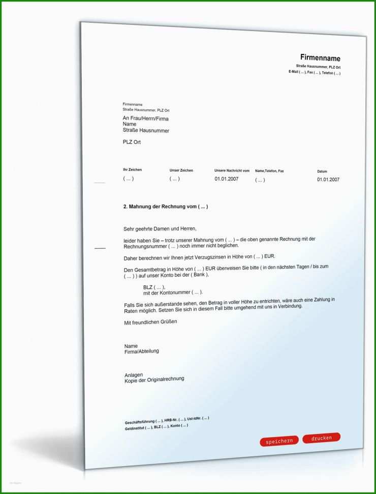 Verzugszinsen In Rechnung Stellen Muster