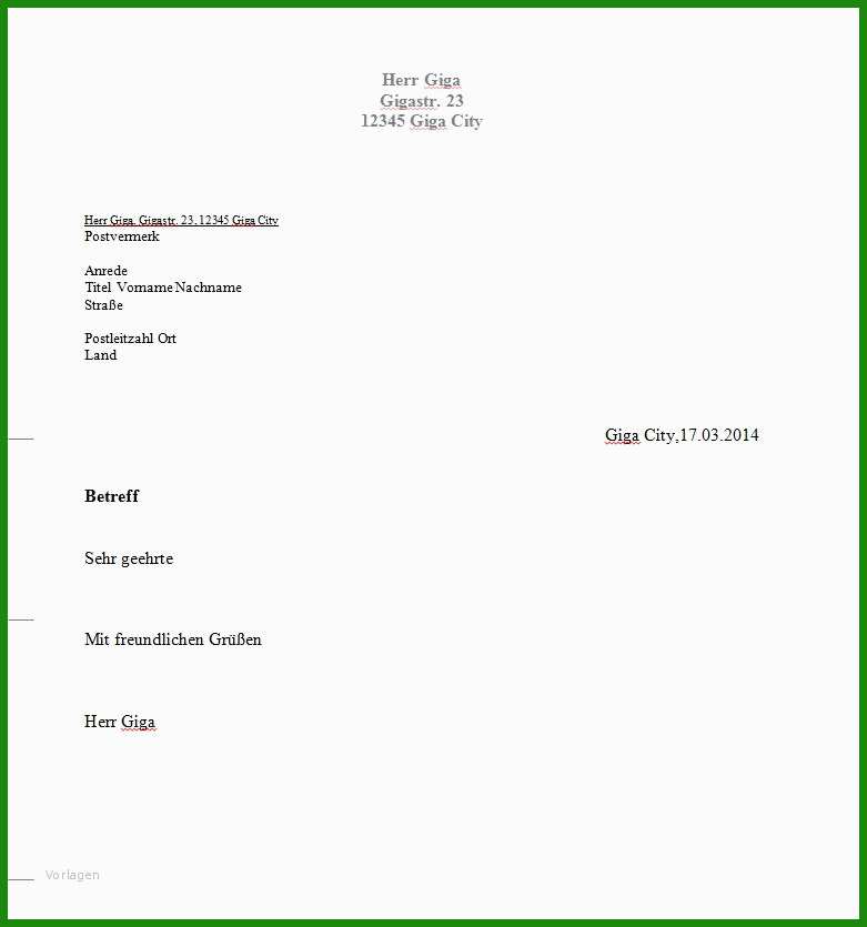 Vorlage Adresszeile Brief Kostenlose Vorlagen Zum Download!