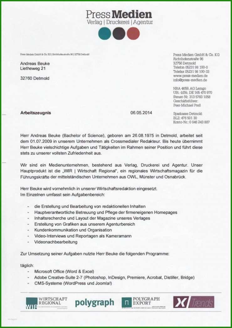 Vorlage Arbeitszeugnis Pflege