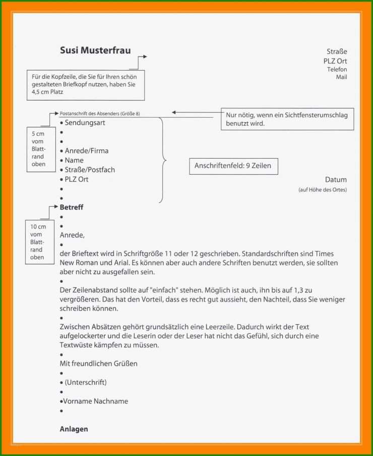 Vorlage Brief Din - Kostenlose Vorlagen Zum Download!