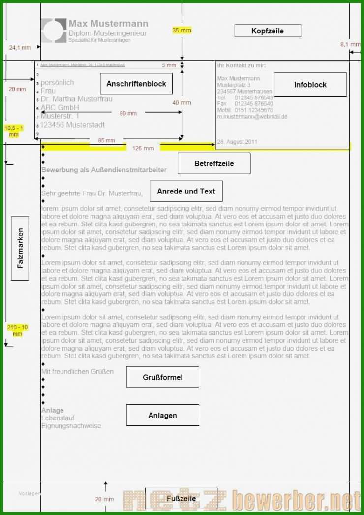 Vorlage Brief Libre Office