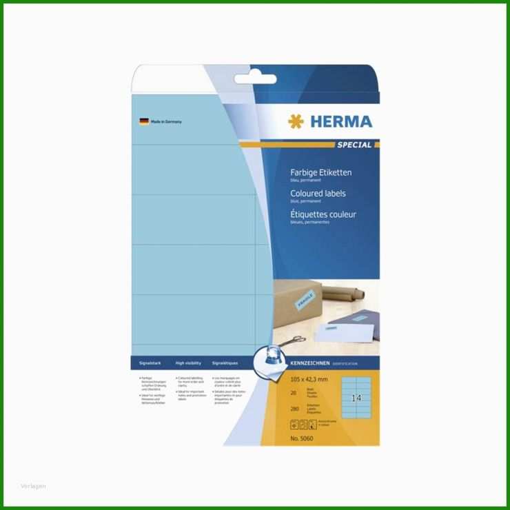 Vorlage Etiketten Herma 4464