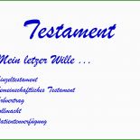 Vorlage Für Testament Schreiben