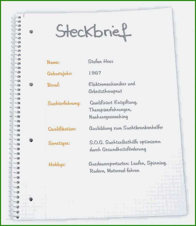 Vorlage Steckbrief Land