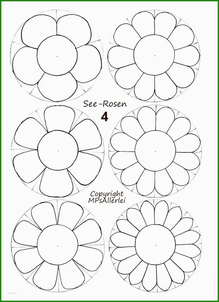 Vorlagen Blumen Basteln