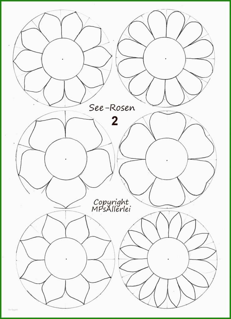 Vorlagen Für Blumen Basteln