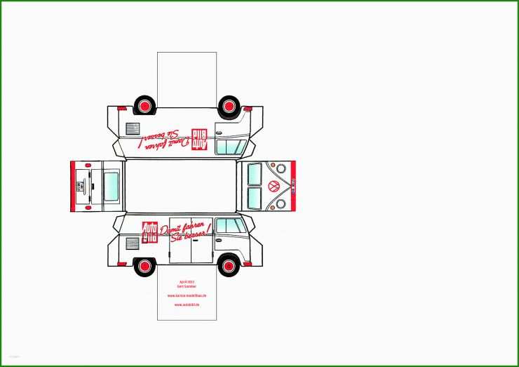 Vw Bus Basteln Vorlage