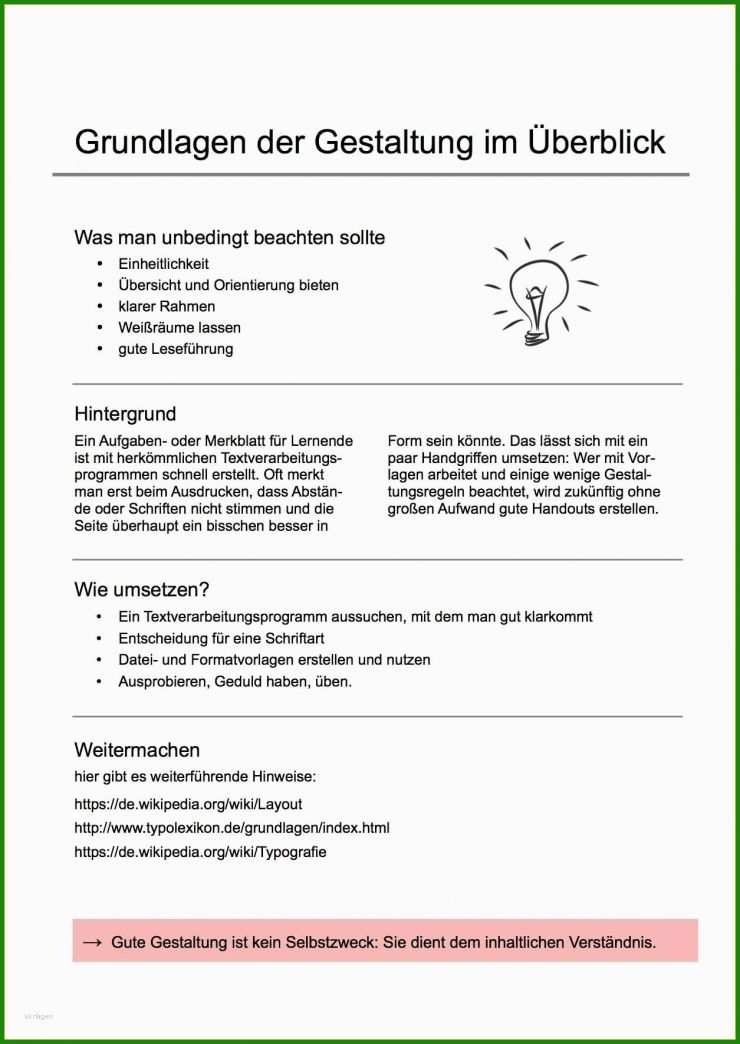 Word Vorlage Für Handout